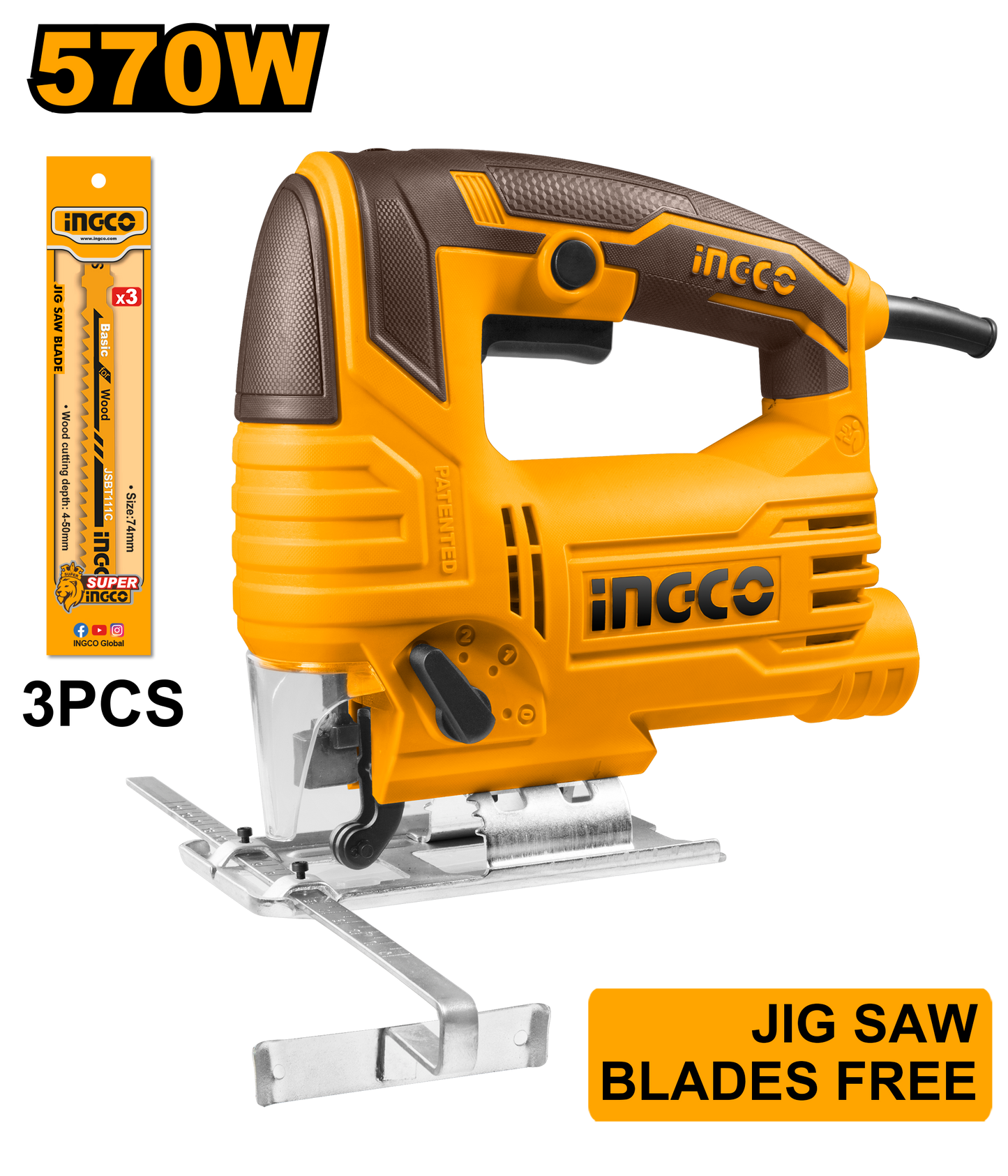 Ingco Jigsaw 570W 220V